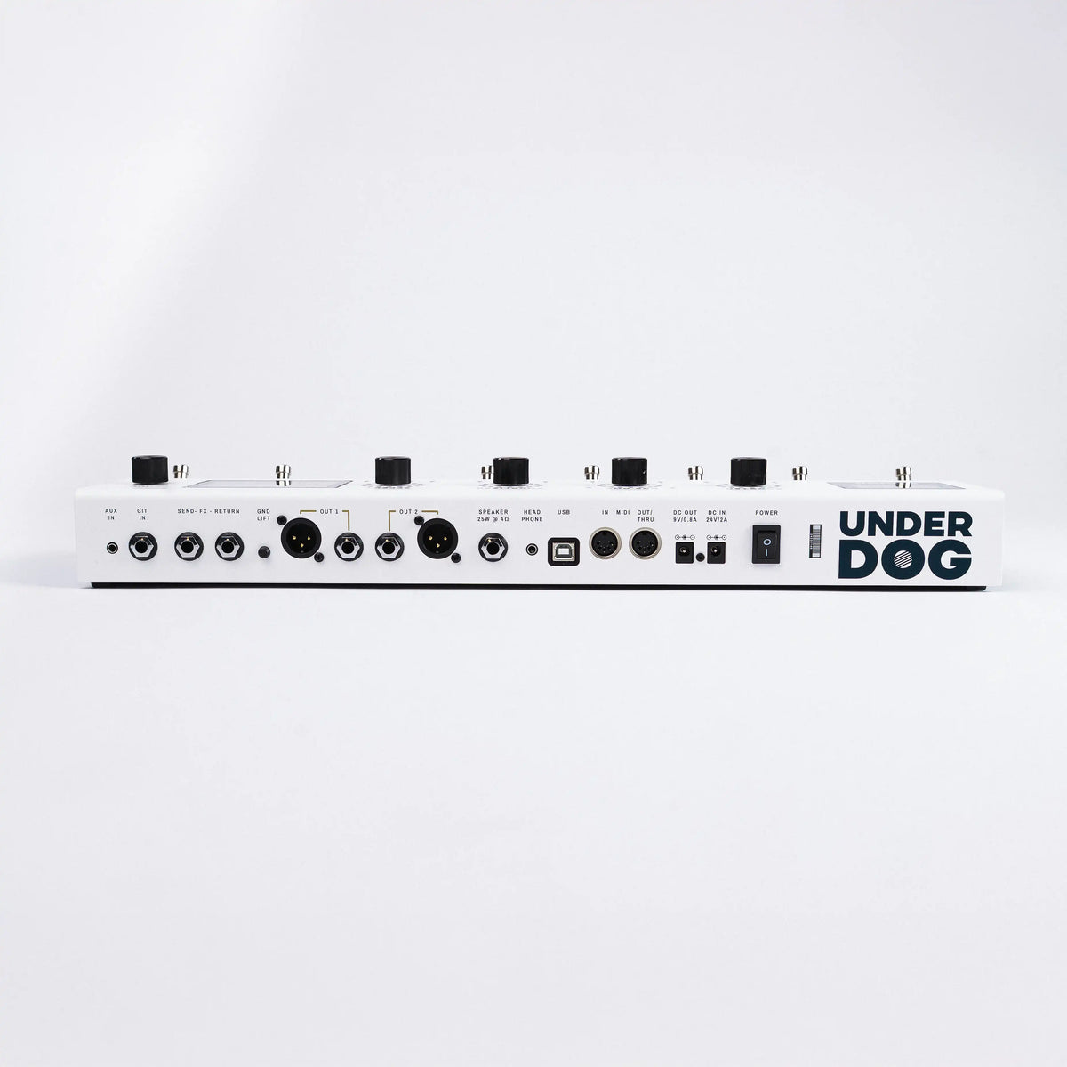 CHUCK rear panel: OUT 1, OUT 2, SPEAKER, MIDI, USB