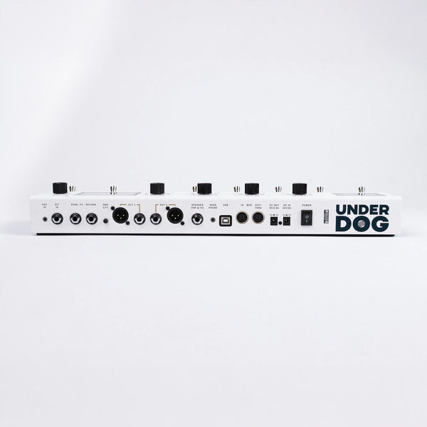 CHUCK rear panel: OUT 1, OUT 2, SPEAKER, MIDI, USB